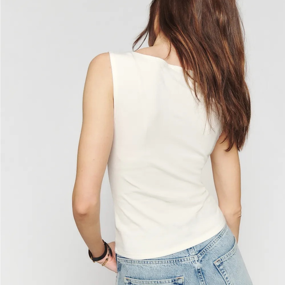 NWOT Reformation White Dusk Knit Top - Picture 3 of 7